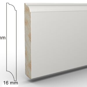 Cokół Biały Drewno CD120X16 dł.2,4m  AGAT 120