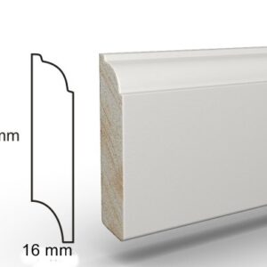 Cokół Biały Drewno CD68X16 dł.2,4m  AGAT 68
