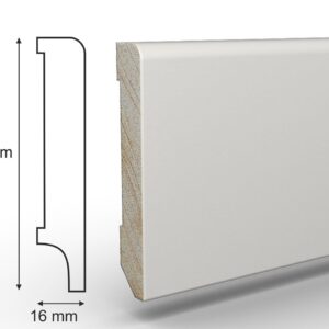 Cokół Biały Drewno CD80X16 dł.2,4m  LAPIS 80