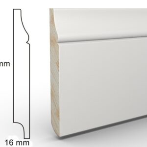 Cokół Biały Drewno CD120X16 RC dł.2,4m  TOPAZ 120