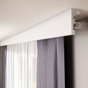 Listwa karniszowa biała 100x40x24000mm / 1szt=2,4m biała