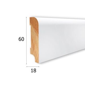 Cokół Biały Drewno CD60X16 dł.2,4m BERYL 60