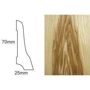 Listwa jesion ciemny LP70 nlak.dł.2,40m
