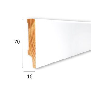 Cokół Biały Drewno CD70X16 dł.2,4m  LAPIS 70