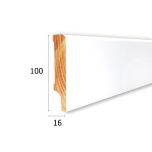 Cokół Biały Drewno CD100X16 dł.2,4m LAPIS 100