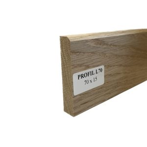 Listwa lity dąb L70 nielakierowana